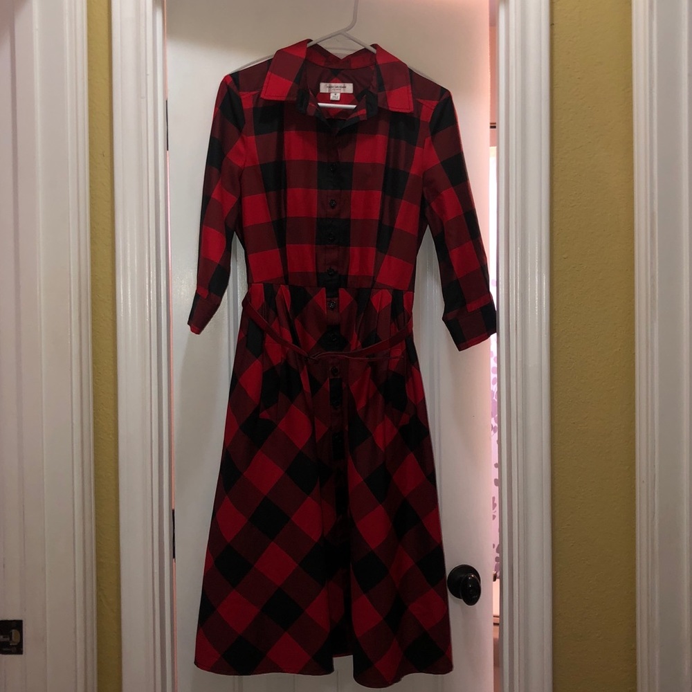 Isaac Mizrahi Plaid Dress